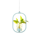 Restaurant Natural Plant Holder Swag LED Pendant Light Image - 9