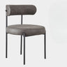 Restaurant Round Cozy White Sherpa Seat Dining Chair Image - 5