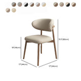 Restaurant Stable Curved Back Faux Leather Dining Chair Image#size