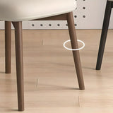 Restaurant Stable Curved Back Faux Leather Dining Chair Image - 8