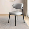 Restaurant Stable Curved Back Faux Leather Dining Chair Image - 12