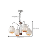 Retro Globe Glass Pendant Light for Living Room Image - 14