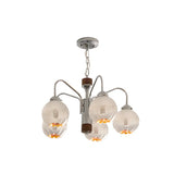 Retro Globe Glass Pendant Light for Living Room Image - 7