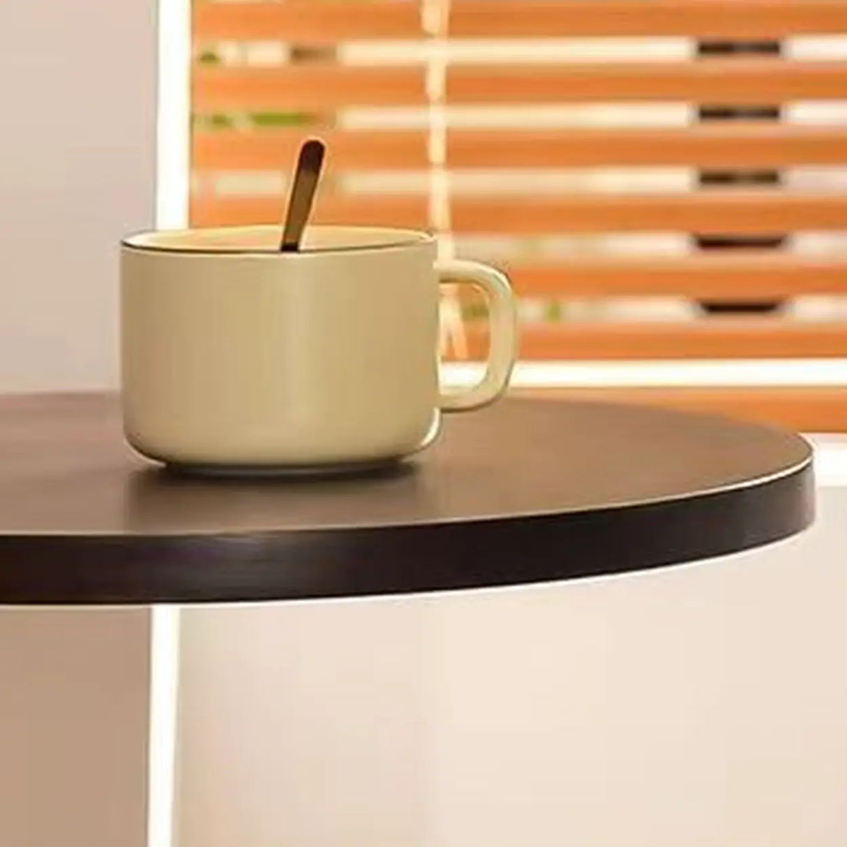 Retro Orange Glass Globe Arc Floor Lamp with Shelf Storage Image - 9