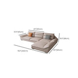Reversible Beige Scratch Resistant Tech Cloth Sectional Image - 11