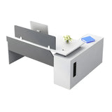Reversible Mounting Computer Desk with Locking Storage Image - 12