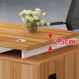 Reversible Mounting Computer Desk with Locking Storage Image - 8