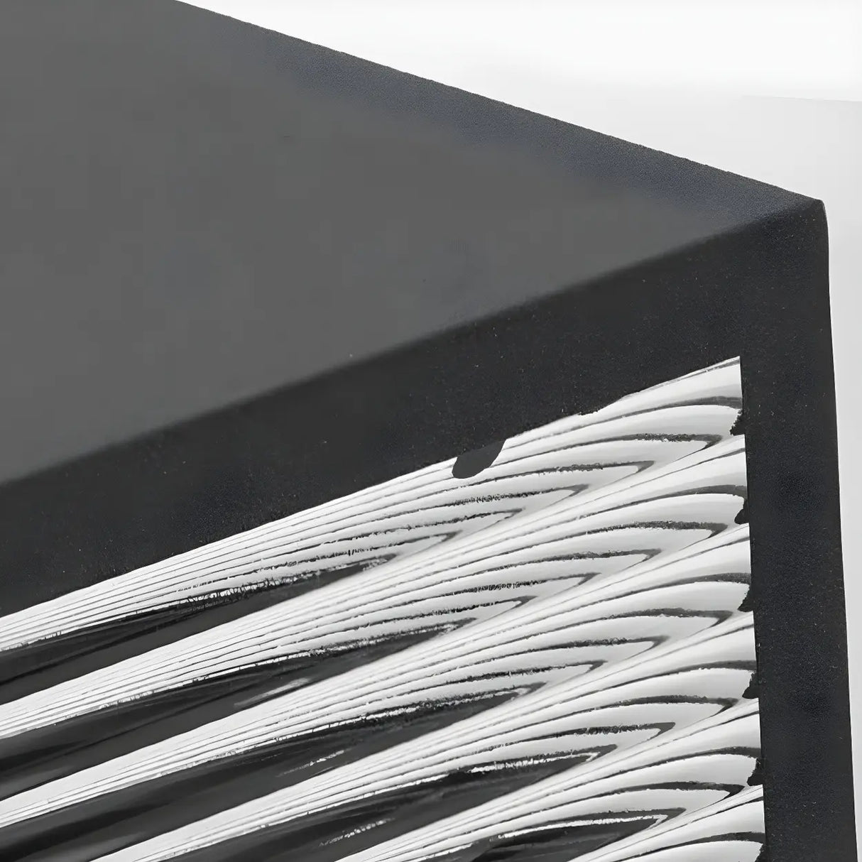 Ribbed Glass Modern Outdoor Cube Waterproof Wall Lamp Image - 16