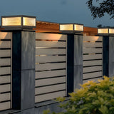 Ribbed Glass Modern Outdoor Cube Waterproof Wall Lamp Image - 19