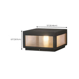 Ribbed Glass Modern Outdoor Cube Waterproof Wall Lamp Image - 23