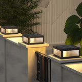 Ribbed Glass Modern Outdoor Cube Waterproof Wall Lamp Image - 4