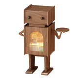 Robot Shape Wood Kids Nigtstand with Drawer and Cabinet Image - 10