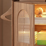 Robot Shape Wood Kids Nigtstand with Drawer and Cabinet Image - 11