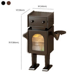 Robot Shape Wood Kids Nigtstand with Drawer and Cabinet Image - 14