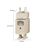 Robot Shape Wood Kids Nigtstand with Drawer and Cabinet Image - 15