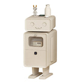 Robot Shape Wood Kids Nigtstand with Drawer and Cabinet Image - 3