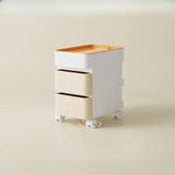 Rolling Kids Nighstand with Drawers and Casters Image - 14