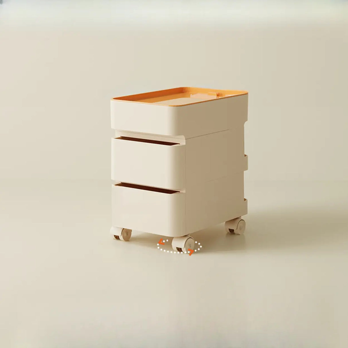 Rolling Kids Nighstand with Drawers and Casters Image - 15
