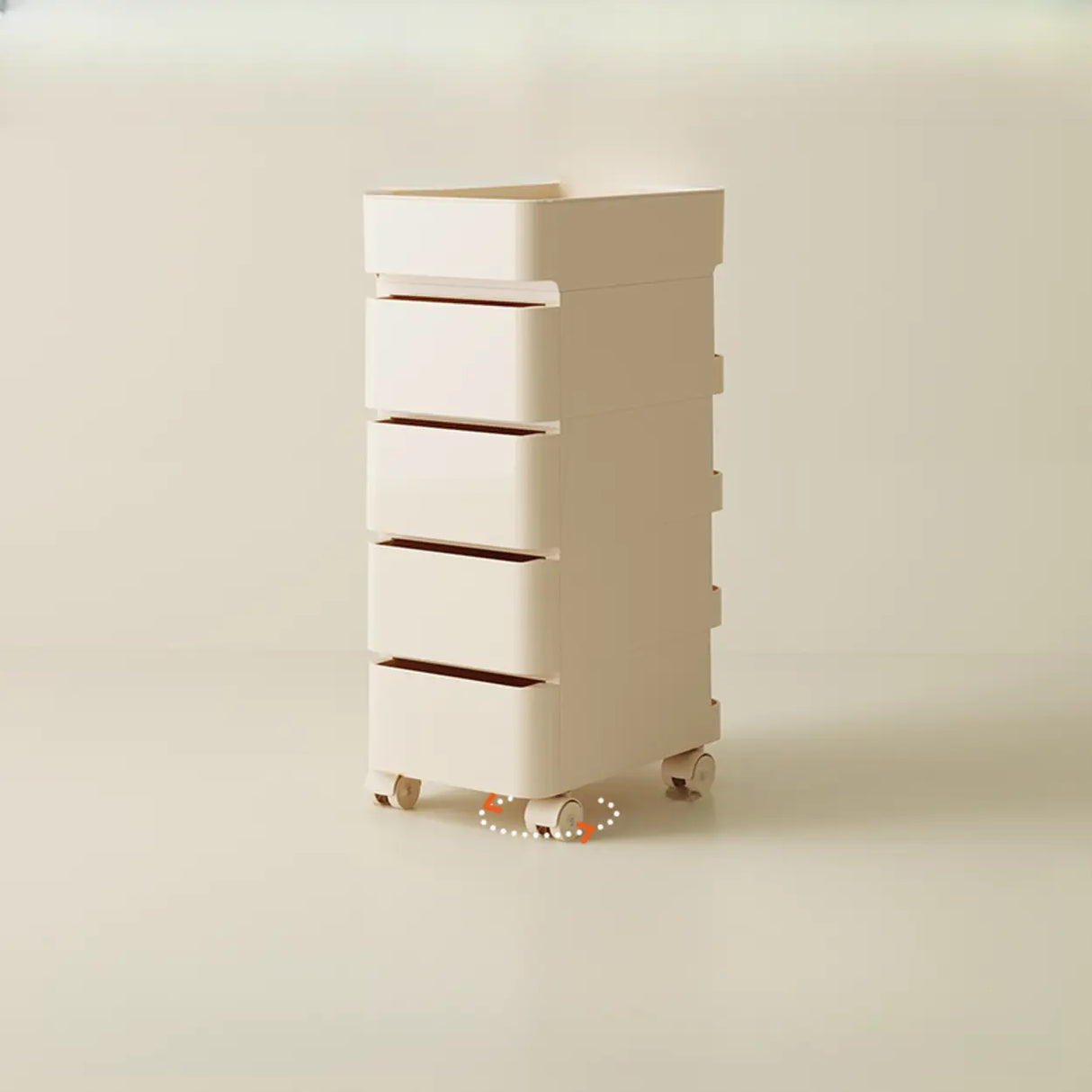 Rolling Kids Nighstand with Drawers and Casters Image - 18