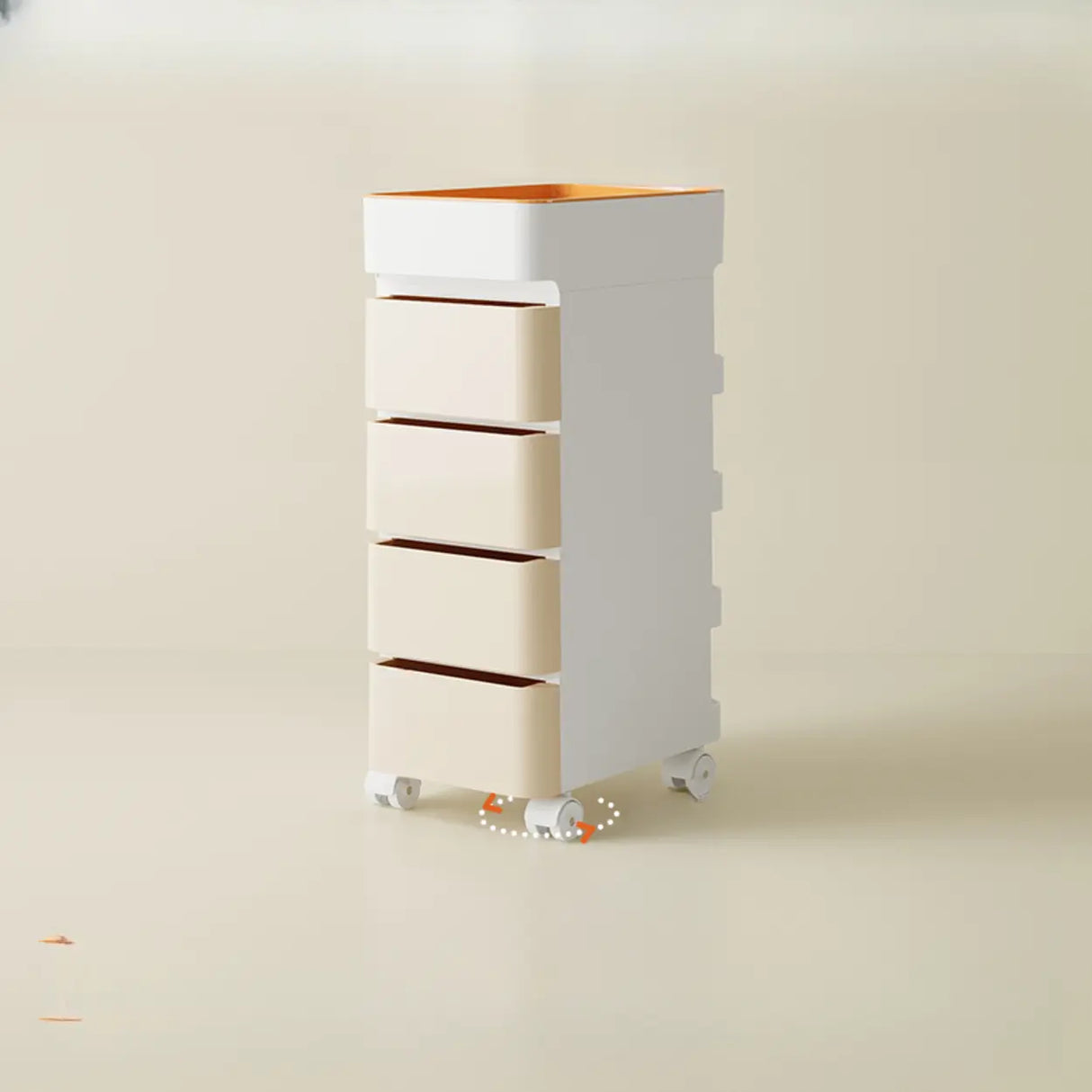 Rolling Kids Nighstand with Drawers and Casters Image - 19