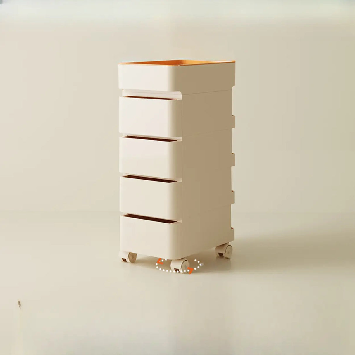 Rolling Kids Nighstand with Drawers and Casters Image - 20