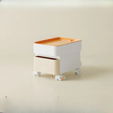 Rolling Kids Nighstand with Drawers and Casters Image - 7