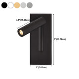 Rotatable Cylinder Bedside Reading Wall Light Sconce Image - 24