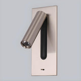 Rotatable Cylinder Bedside Reading Wall Light Sconce Image - 8