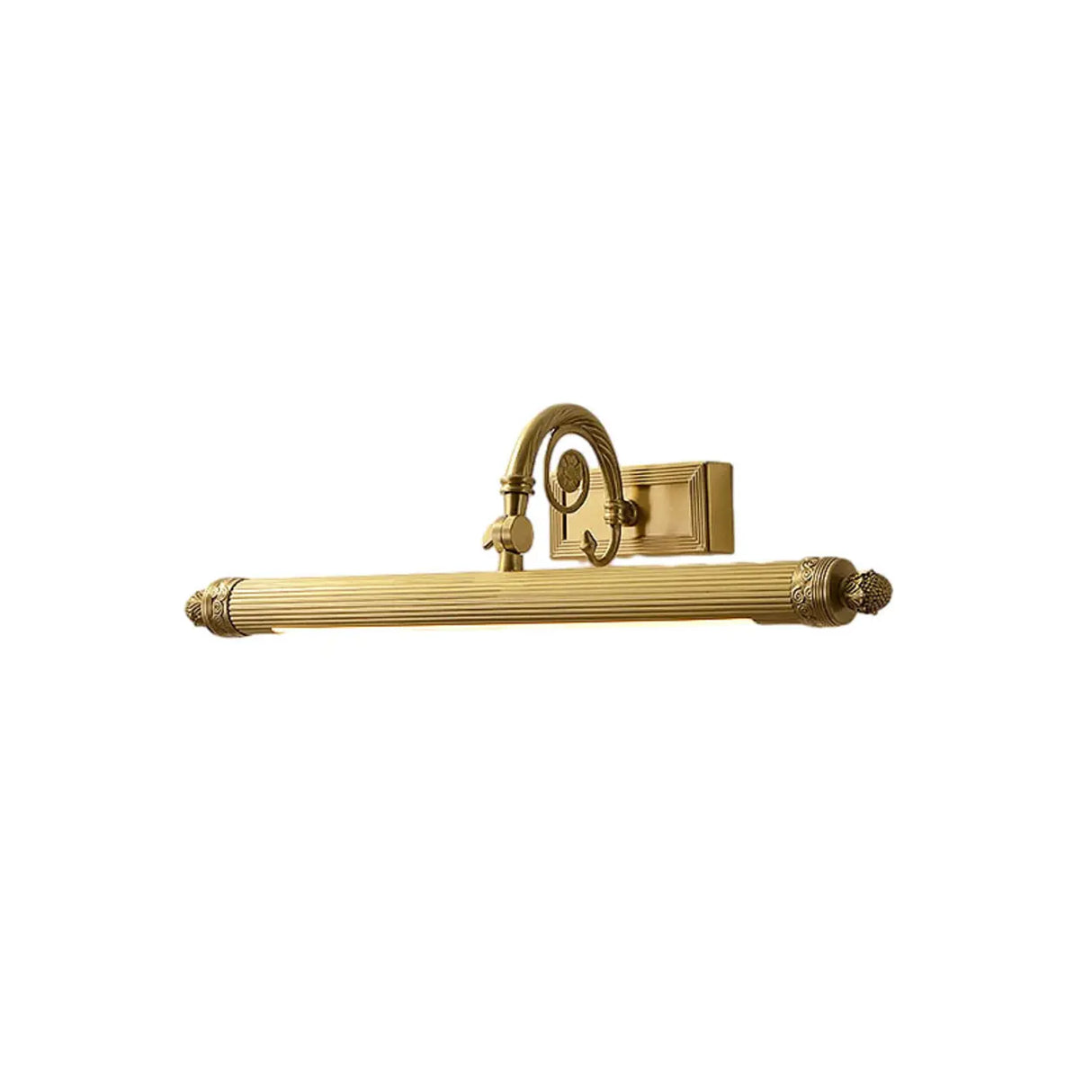 Rotating Vintage Gold Linear LED Metal Vanity Light Image - 5