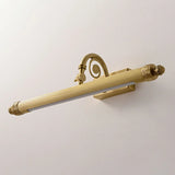 Rotating Vintage Gold Linear LED Metal Vanity Light Image - 6