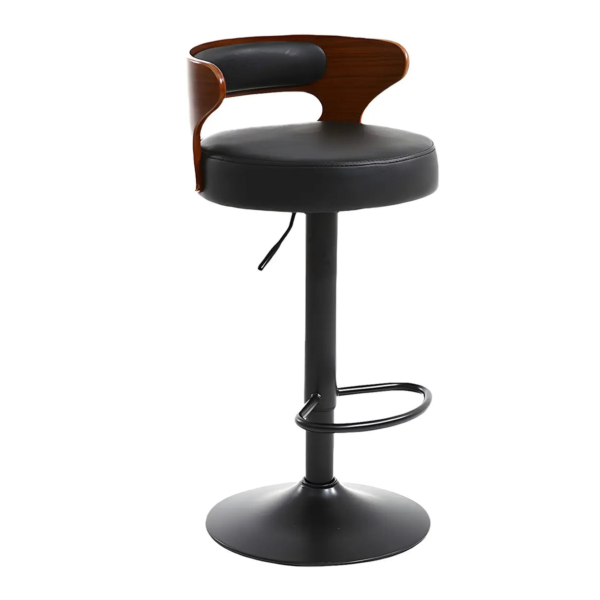 Round Adjustable Fabric Cotton Cushion Swivel Bar Stool Image - 40