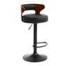 Round Adjustable Fabric Cotton Cushion Swivel Bar Stool Image - 40