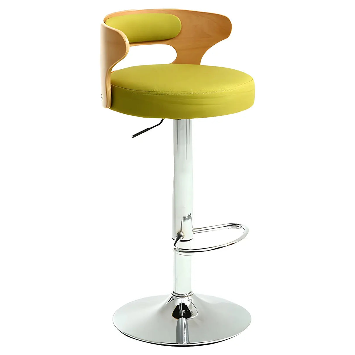 Round Adjustable Fabric Cotton Cushion Swivel Bar Stool Image - 55