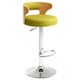 Round Adjustable Fabric Cotton Cushion Swivel Bar Stool Image - 55