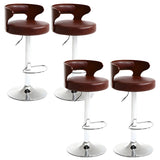 Round Adjustable Fabric Cotton Cushion Swivel Bar Stool Image - 67