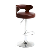 Round Adjustable Fabric Cotton Cushion Swivel Bar Stool Image - 9