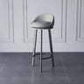 Round Fabric Upholstered Metal Tripod Armless Bar Stool Image - 6