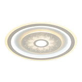Round Flower Pattern LED Flush Mount Ceiling Light Image - 3