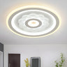 Round Flower Pattern LED Flush Mount Ceiling Light Image - 4