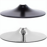 Round Leather Seat Adjustable Pedestal Swivel Bar Stool Image - 8