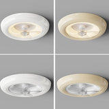 Round Living Room Stepless Dimming Ceiling Fan Light Image - 10