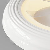 Round Living Room Stepless Dimming Ceiling Fan Light Image - 13