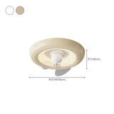 Round Living Room Stepless Dimming Ceiling Fan Light Image - 19