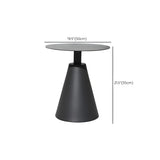 Round Top Aluminum Frame Outdoor Coffee Table Image - 10