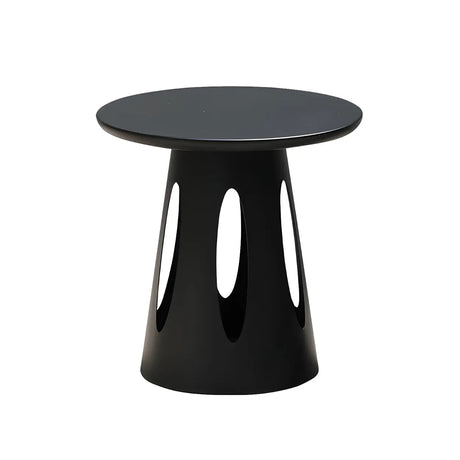 Round Top Aluminum Frame Outdoor Coffee Table Image - 2