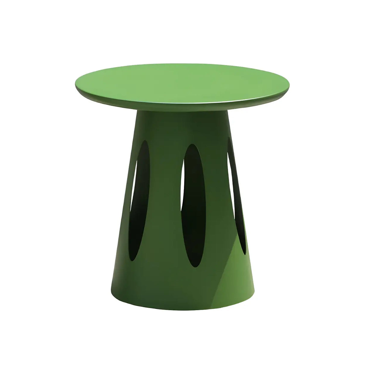 Round Top Aluminum Frame Outdoor Coffee Table Image - 3