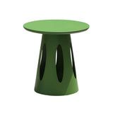 Round Top Aluminum Frame Outdoor Coffee Table Image - 3