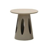 Round Top Aluminum Frame Outdoor Coffee Table Image - 4
