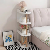 Round Wood Shelf Kids Nightstand Table with 3 Legs Image - 17