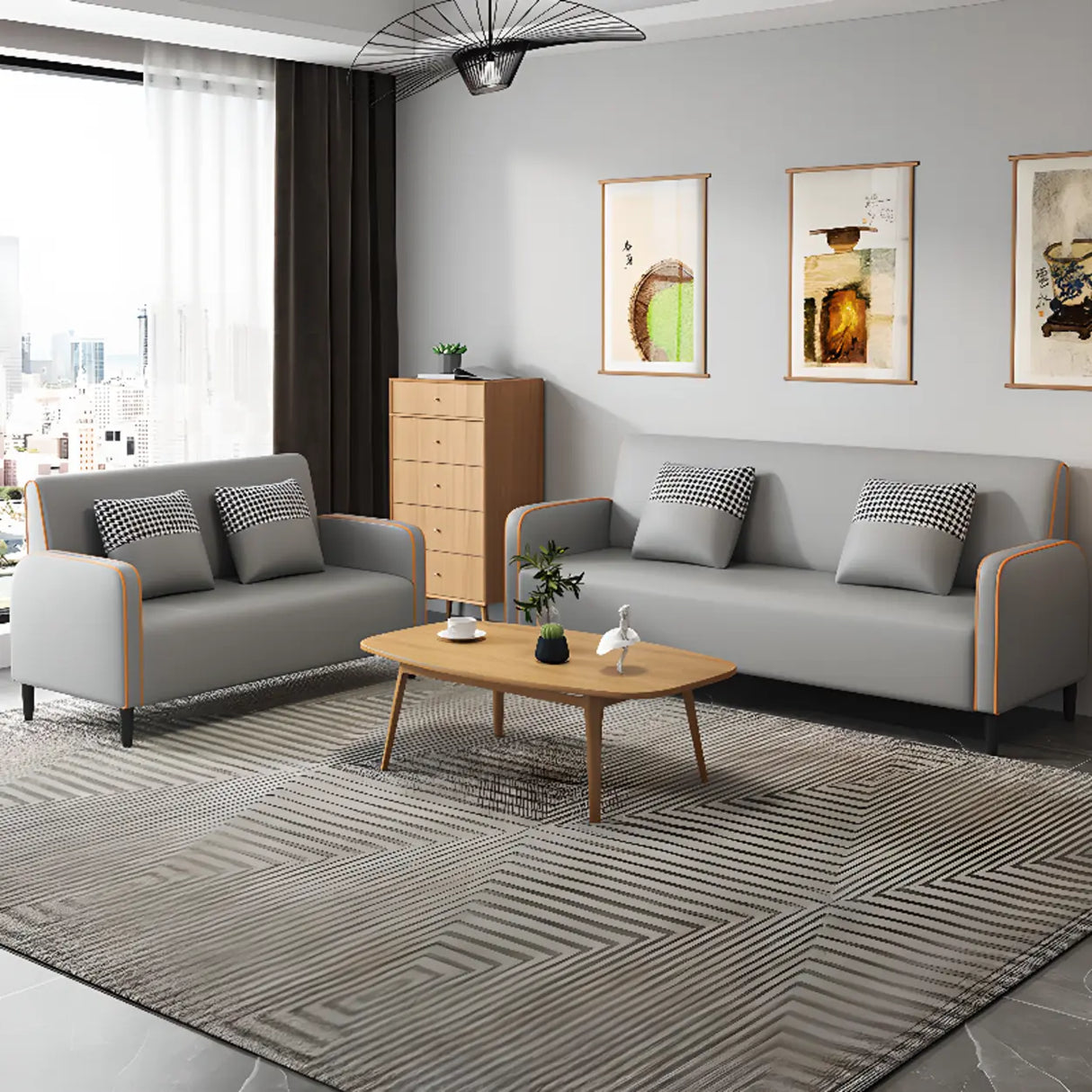 Royal Blue Water Resistant Tech Cloth Tight Back Sofa Image - 8